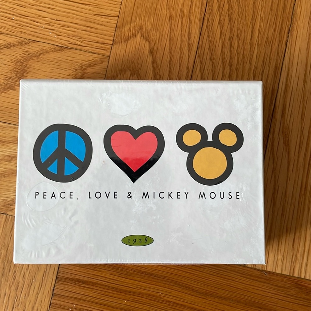 Disney Peace, Love and Mickey Mouse Cardholder 1928 Pencil Attached NEW